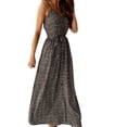 thumbnail image 4 of Enwejyy Womens Holiday Beach Summer Floral Print Sleeveless V-Neck Sexy Slip Dress, 4 of 5