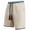 Beige-03, variant on Men's Boho Shorts with Tassel Drawstring Breathable Casual Summer Vacation Shorts for Beach & Daily Wear