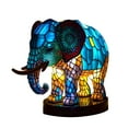 thumbnail image 4 of GROWTH TANK Animal Table Lamp Desk Lamp Handcrafted Night Light Stained Resin Table Lamp for Elephant, 4 of 9