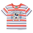 thumbnail image 2 of Disney Mickey Mouse T-Shirt and French Terry Denim Shorts Outfit Set Newborn to Toddler, 2 of 5