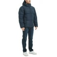 thumbnail image 6 of Hawke & Co. HAWK NAVY Men's Quilted Zip Front Hooded Puffer Jacket, US XL, 6 of 7