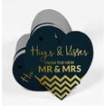 thumbnail image 3 of Inkdotpot 100 Pack Real Gold Foil Paper Tag Hugs & Kisses From The Wedding Favor Hang Tag, 3 of 6