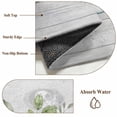 thumbnail image 5 of Green Leaf Area Rugs 4x6 ft Vase Vintage Gray Wood Striped Watercolor Plants Washable Rug Non Slip Indoor Carpet Absorbent Floor Mat for Living Room Bedroom Dining Room, 5 of 9