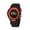 A004- Orange, variant on Digital Clock for Student, Kids Alarm Clock Boys, Kids Digital Clock, Silicone Rubber, 1.8 in Round Case, Shock Resistant, Sports & Outdoor, Blue Black, 1 Pc