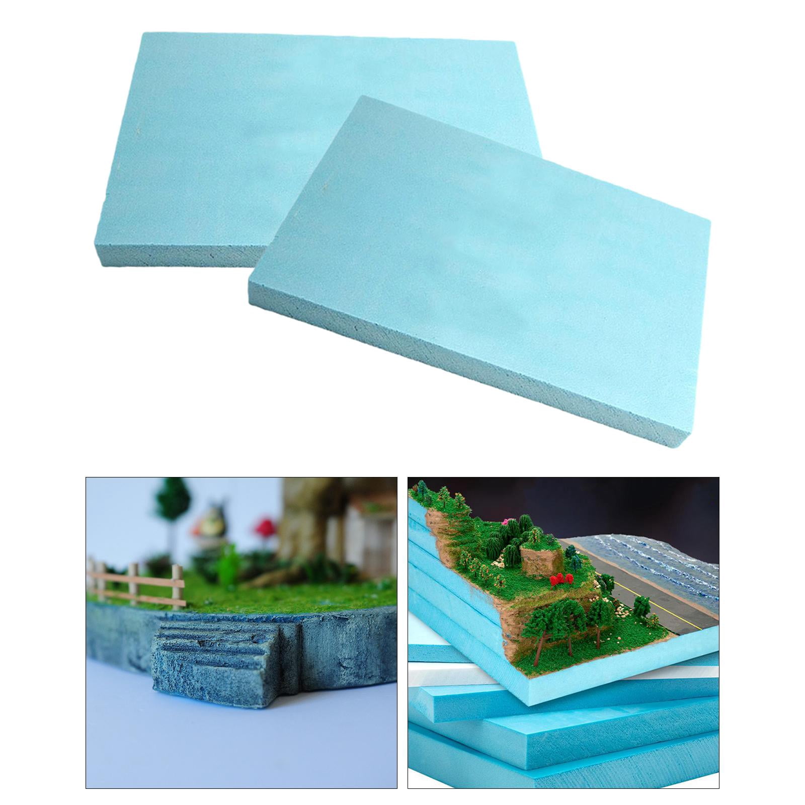4Pcs Craft Board Foam DIY Landscape Scenery Building Sculpting Sheets Foam Slab Polystyrene Diorama Base for Hobby Arts Crafts Scenic 30x20x3cm 30x20x5cm