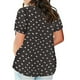 thumbnail image 3 of Fiudx Camisetas para Mujer Camiseta Holgada de Manga Corta con Cuello Redondo y Estampado Informal Grande para Mujer, 3 of 5