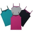 thumbnail image 3 of Buyless Fashion Girls Tank Tops - Sleeveless Cami Tanks Cotton Undershirts for Dance Gymnastics, Kids & Toddler Size (8 Pack), 3 of 7