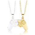 thumbnail image 1 of QJUHUNG 2Pcs Couples Necklace  Matching Necklace for Couples  Alloy SimpleDesign Game Controller Necklace with Magnet and They will Stick Together when Put Together  A Combination of Silv, 1 of 7