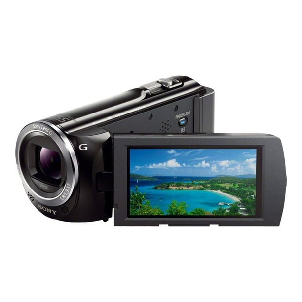 vídeo Giro de vuelta Oferta Sony Handycam HDR-PJ380 - Camcorder with projector - 1080p - 2.39 MP - 30x  optical zoom - flash 16 GB - flash card - black - Walmart.com