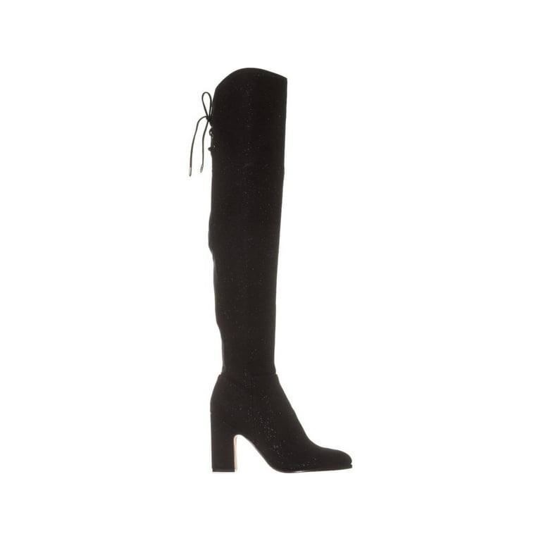 Womens Marc Fisher Neela Over The Knee Back Lace Boots Black Walmart