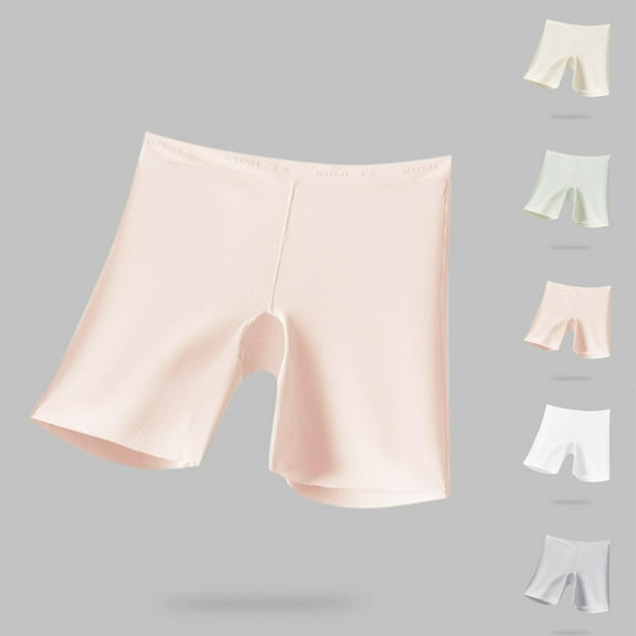 MKOSPLRT Biker Shorts for Girl 3-14 Years Stretchy High Waist Shorts Soft Comfy Cotton Shorts Solid Color Leggings Shorts for Kids