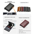 thumbnail image 6 of Notus Men’s Minimalist Aluminium Credit Debit Card Money Holder Ultra Metal RFID Blocking Real Carbon Fiber Pop up Card Wallet Minimalist Aluminium Credit Debit Card Money Holder Red, 6 of 6