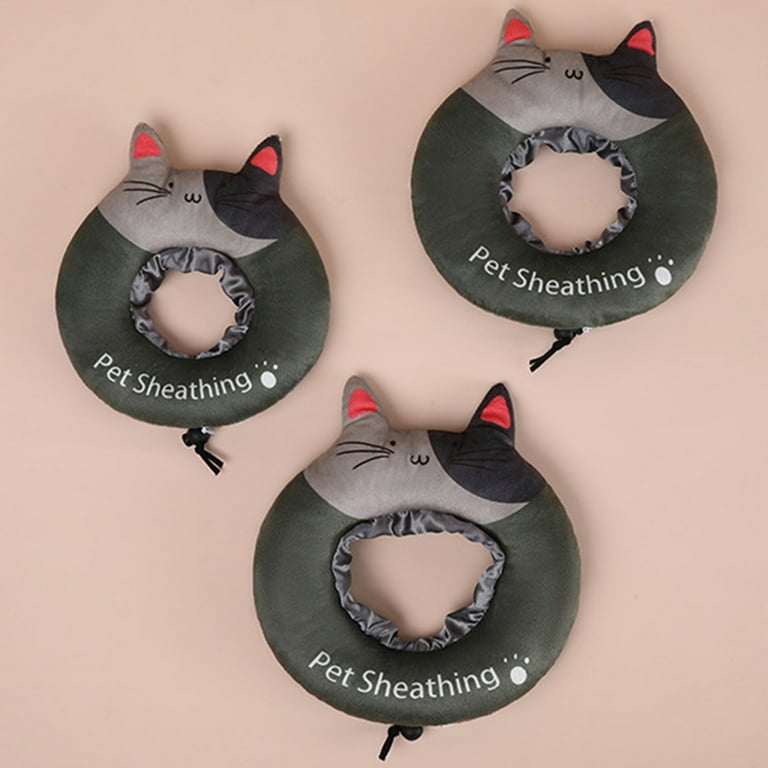 Cat E Collar Cartoon Ears Glow Anti licking Lovely Bright Color