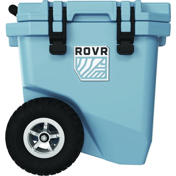 RollR 30 Quart Wheeled Hard Cooler with Tow Handle  Rugged Insulated Cooler Box for Camping, Beach, Tailgating, and Outdoor Adventures (South Pacific)