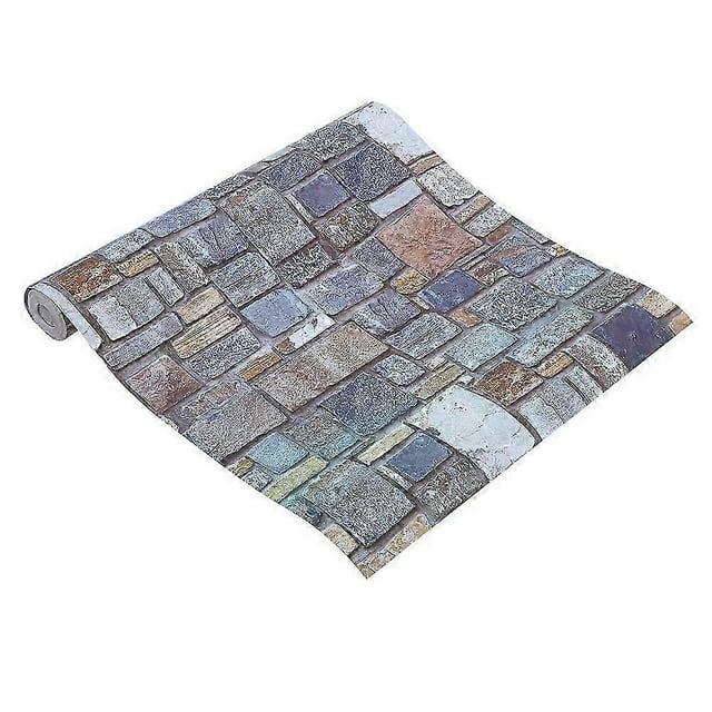 Vintage Brick Pattern Self-Adhesive Wallpaper Removable Wall Stickers Bedroom Wardrobe Decor