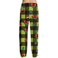 thumbnail image 3 of Dwelliawo Red Plaid Pants Men Matching Pjs Pants Comfy Pajama Bottoms Buffalo Plaid Christmas Pajama Pants Wide Leg Flannel Drawstring Sleepwear Hot Pink L, 3 of 3