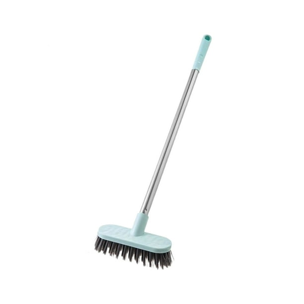 Fregador de Ducha para Limpieza Cepillo de Fregado de Piso Retráctil Fuerte de Manija Larga, Ducha, Cocina, Lodo de Cemento, Azulejos de Cerámica, Azulejos de Pared, Cepillo de Fregado Pesado