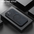 thumbnail image 2 of for iPhone 11 Pro Max PU Leather Case, Vintage Compatible with MagSafe and Wireless Charging Slim Fit-Drop Scratch Resistant Support Magnetic Car Mount Case Cover for iPhone 11 Pro Max, Black, 2 of 9