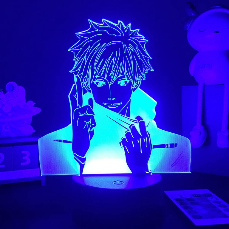 AVEKI-Japanese Anime Jujutsu Kaisen Satoru Gojo Figure Led Night Light for  Bedroom Decor Birthday Gift Dropshippng (ZS-3596)