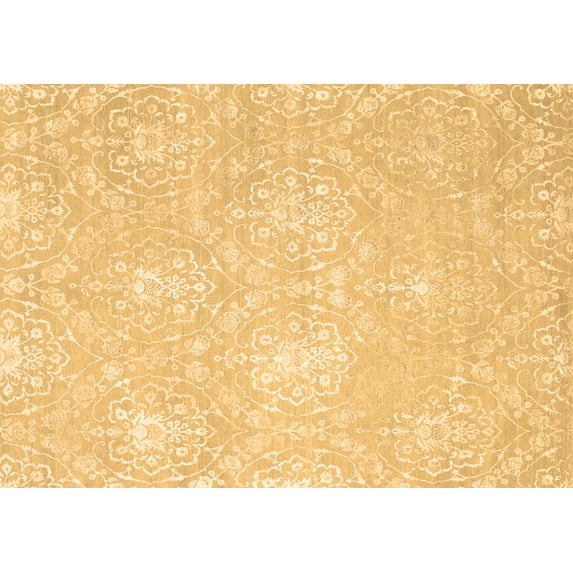Ahgly Company Indoor Rectangle Abstract Brown Contemporary Area Rugs, 4' x 6'