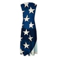 thumbnail image 4 of Qiopertar Robe d'Été Imprimée Décontractée Sans Manches Col en V pour Femmes en Solde Livraison Gratuite à Moins de 5$ jusqu'à 90 % de Réduction, 4 of 5