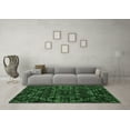 thumbnail image 3 of Ahgly Company Indoor Square Abstract Emerald Green Modern Area Rugs, 8' Square, 3 of 4