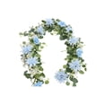 thumbnail image 2 of 1.8m Wedding Eucalyptus Rattan,Blue Artificial Vine Decor,Bright Long Lasting Color,Versatile Hanging Design,Easy Dismantle Storage,Multi Holiday Celebration Use,Wedding Thanksgiving Decor, 2 of 6