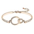 thumbnail image 1 of Pulsera de corazón de melocotón con diamantes de joyería Pulsera de buenas hermanas para novias Regalo para mujer, 1 of 3