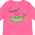 thumbnail image 4 of Inktastic Sweet Pea Girls Long Sleeve Toddler T-Shirt, 4 of 5