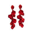 thumbnail image 3 of WILLBEST Aretes De Acero Inoxidable Para Mujer, Modernos Pendientes De Esmalte Con Pétalos Florales De Colores, Elegantes Pendientes En Tono Caramelo, 3 of 3