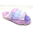 thumbnail image 2 of JEFFRICO Womens Slippers Open Toe Faux Fur Three Band Slide Slippers, 2 of 7