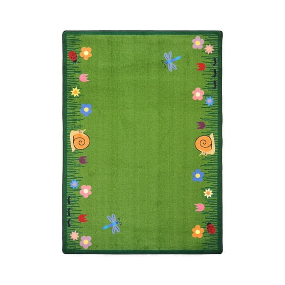 Joy Carpets Kid Essentials Geography & Environment Summer Friends Rectangle Rug 7'8" x 10'9" Multicolor
