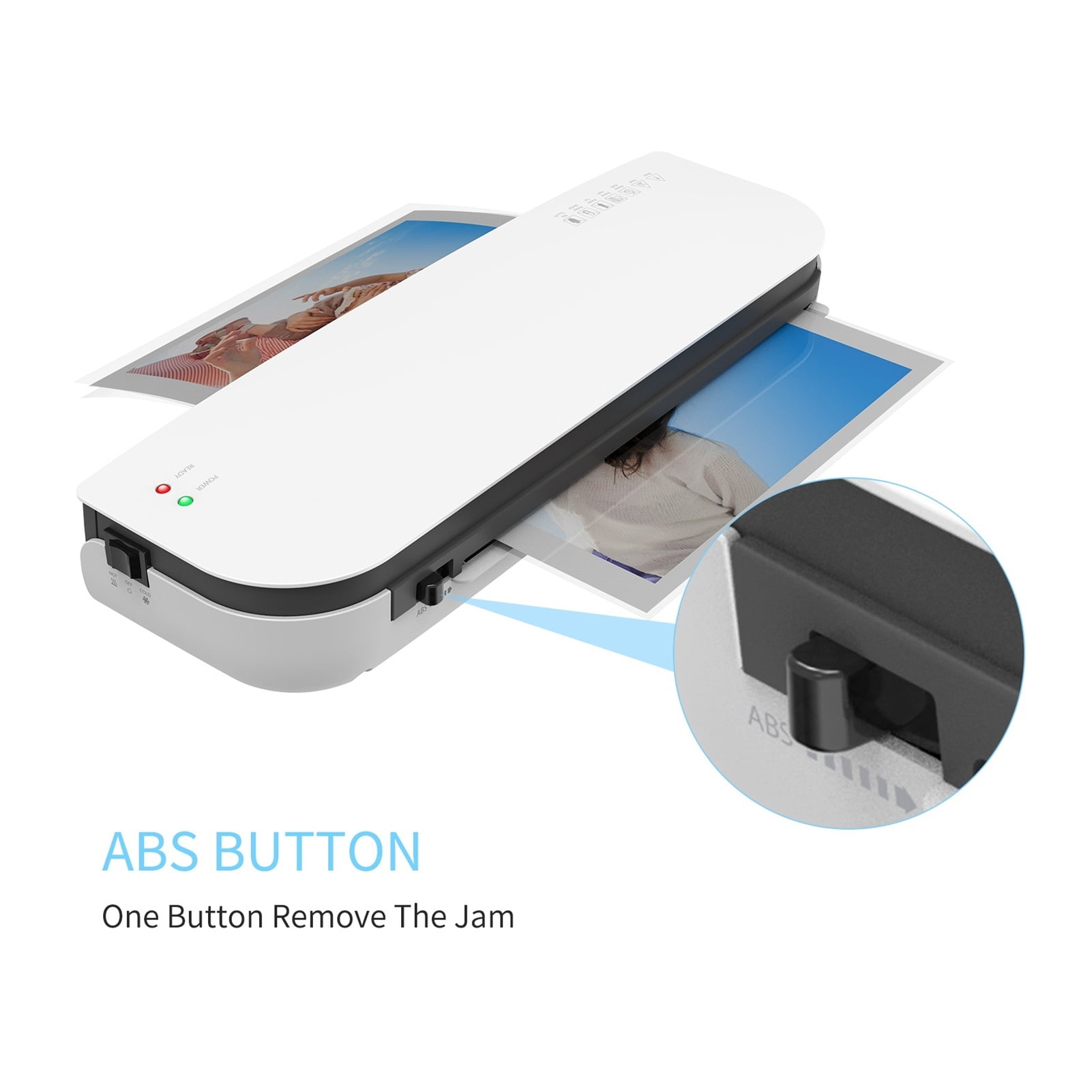 SL289 Desktop Laminator Machine Set A4 Size Hot And Cold Lamination 2 Roller System For Home Office School Supplies ,Easy Operation