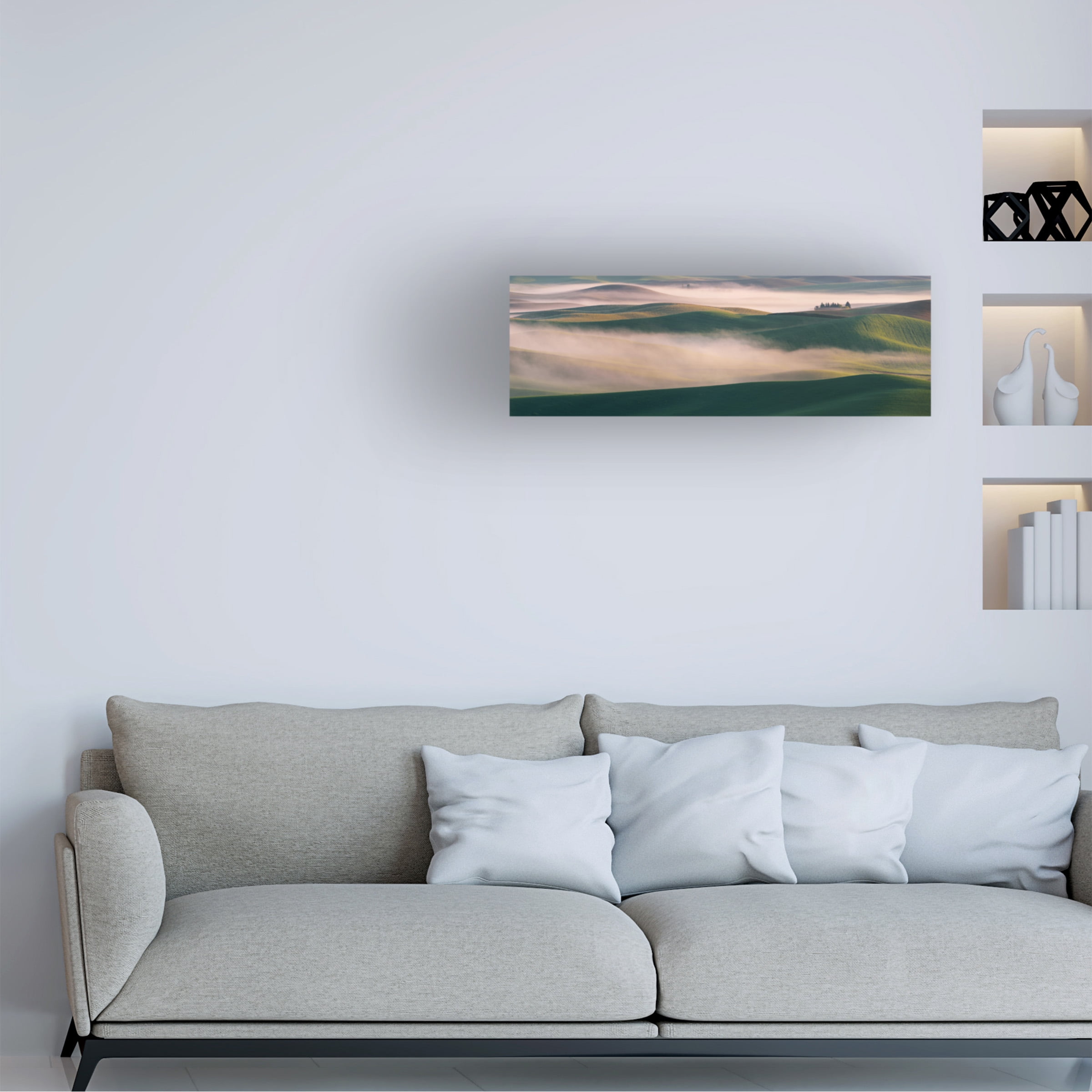 Austin 'Dream Land In Morning Mist 2' Canvas Art