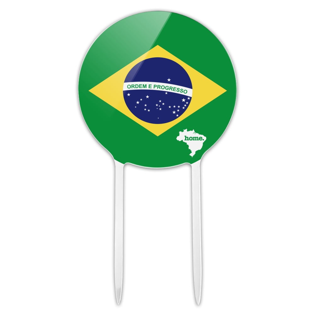 Isolated brigadeiro with a flag brazil Royalty Free Vector