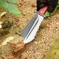 thumbnail image 3 of tasrioml 4-in-1 Gardening Trowel - Stainless Steel Serrated Cutter with Wood Handle & Sheath, 3 of 8