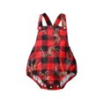 thumbnail image 1 of Kmbangi Baby Christmas Romeprs Deer Plaid Print Sleeveless, 1 of 9