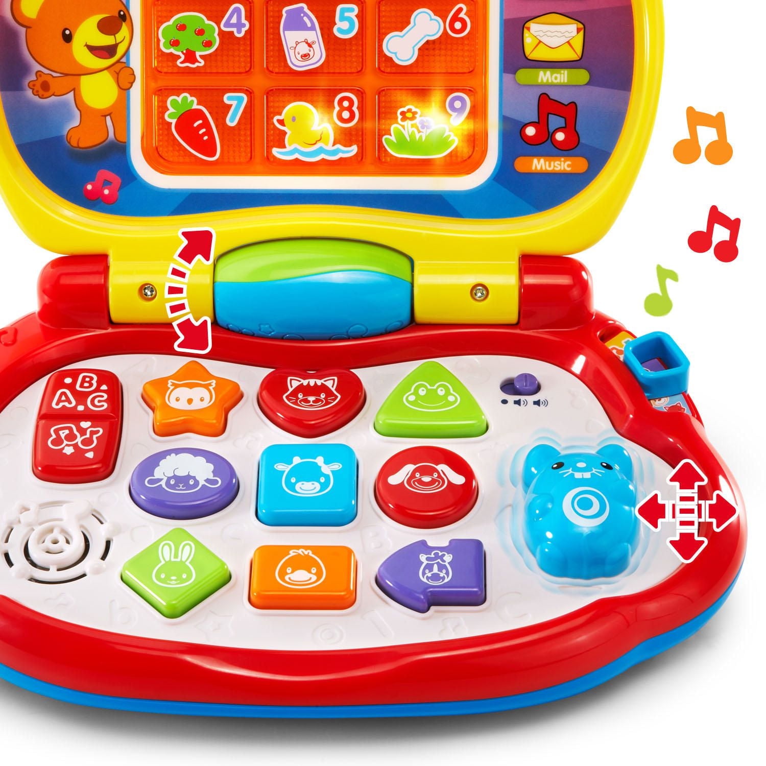 VTech Brilliant Baby Laptop Toy - Pretend Computer with for Infants - English Version, 6 months to 3 years