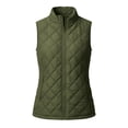 thumbnail image 6 of Zylanna Women's Quilted Vest, Lightweight Full Zip Stand Collar Warm Sleeveless Outerwear Layering Gilet Army Green, 6 of 6