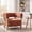 Burnt Orange, variant on Christopher Knight Home Modern Boucle Upholstered Accent Chair, Lounge Chair with Solid Wood Legs, Camel
