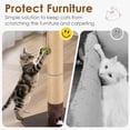 thumbnail image 3 of Scratching Post for Indoor Cats Adults – 33." Tall  Sisal Scratcher with Interactive Mouse Hole, Sturdy Furniture Board Base, 3 of 7