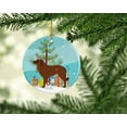 thumbnail image 2 of Portuguese Sheepdog Dog Merry Christmas Tree Ceramic Ornament, 2 of 2