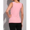 thumbnail image 4 of PrettyGuide Women Shimmer Glam Sequin Embellished Sparkle Tank Top Vest Tops Pink, X-Large, 4 of 7