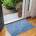 thumbnail image 2 of Blue Paisley Pattern Door Rugs,Washable Non Slip Door Mats Indoor,Decorative Door Mats,Entry Mat Indoor for Entrance,Bedroom,Kitchen,Bathroom,17"x30", 2 of 6