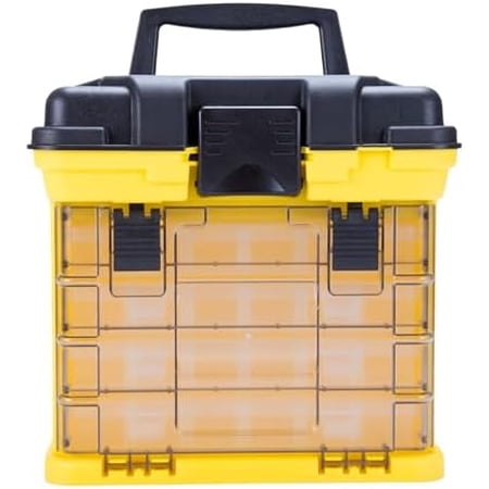 Portable Tool Box – Small Parts Organizer with Drawers and Customizable Compartments for Hardware Tackle Beads or Crafts by (Yellow) Portable Tool Box – Small Parts Organizer with Drawers and Customizable Compartments for Hardware Tackle Beads or Crafts by (Yellow)