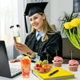 thumbnail image 6 of 200 Pcs Graduation Cocktail Picks 4.7 inch Bachelor Hat Bamboo Cocktail Toothpicks Wooden Cocktail Sticks for Graduation Sports Party Fruit Sandwich Picks Craft Decorations, 6 of 8