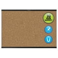 thumbnail image 3 of Quartet Prestige 2 Magnetic Cork Bulletin Board, 4' x 3', Black Finish Aluminum Frame, 3 of 5