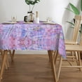 thumbnail image 3 of YFYANG Rectangular Polyester Table Cloth Vintage Mauve Texture Table Cover for Indoor Outdoor Kitchen Restaurant Table Decoration Tablecloths，54" X 72", 3 of 9