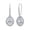 Cubic Zirconia Teardrop, variant on Charmsy Silver Earrings for Women Hypoallergenic | Trendy Pearl Earrings | Leverback Earrings 35MM