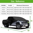 thumbnail image 3 of 420D Heavy Duty Truck Cover Waterproof All Weather, Outdoor Pickup Cover Universal Fit for Regular Cab Short Box Compatible with Chevy C10 S10, Maverick, Ford F100 Ranger (up to 230 inch), 3 of 6